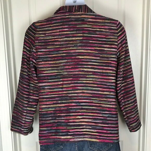 Alfred Dunner Textured Jewel Tone Jacket Blazer 10 - Picture 2 of 6